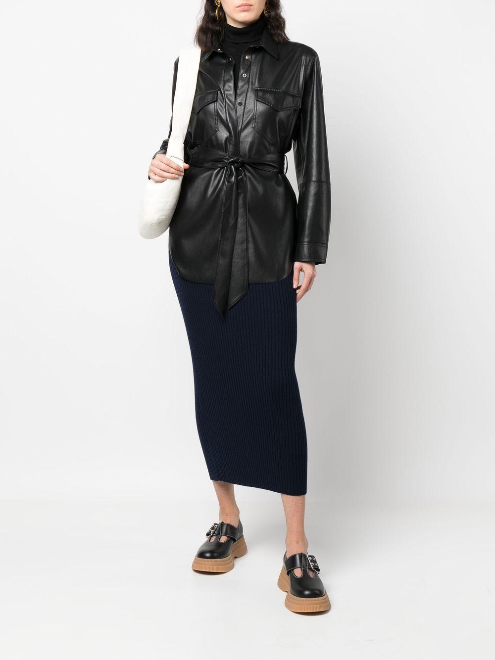 chloè skirts blue wool - women
