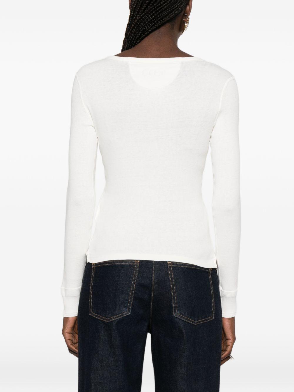 chloè sweaters white cotton - women