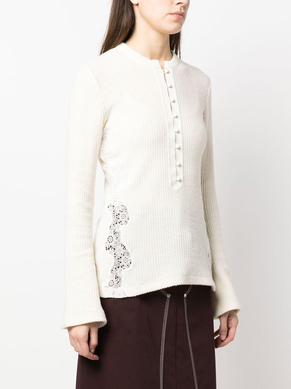 chloè sweaters white virgin wool - women