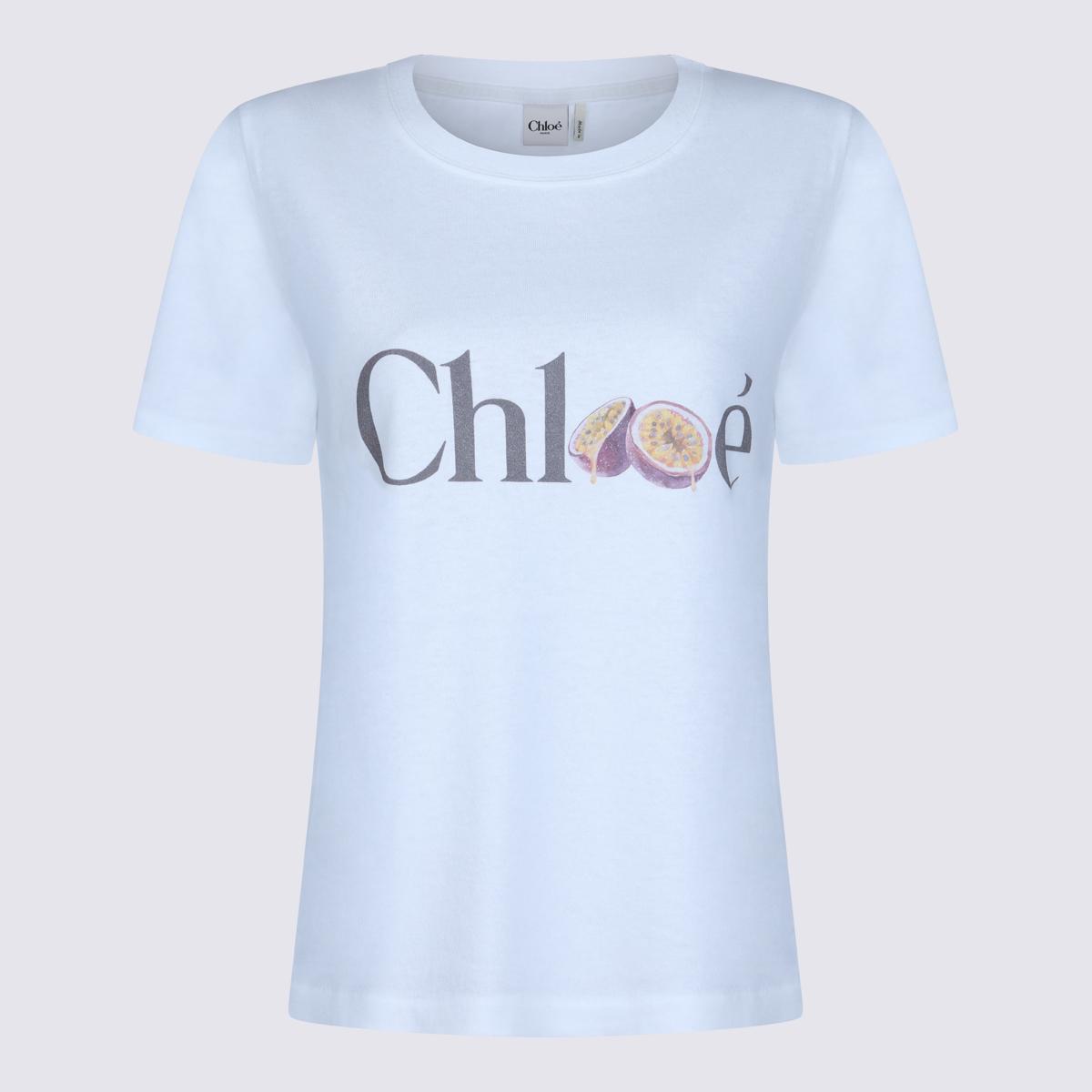 chloè t-shirts and polos white _co - women