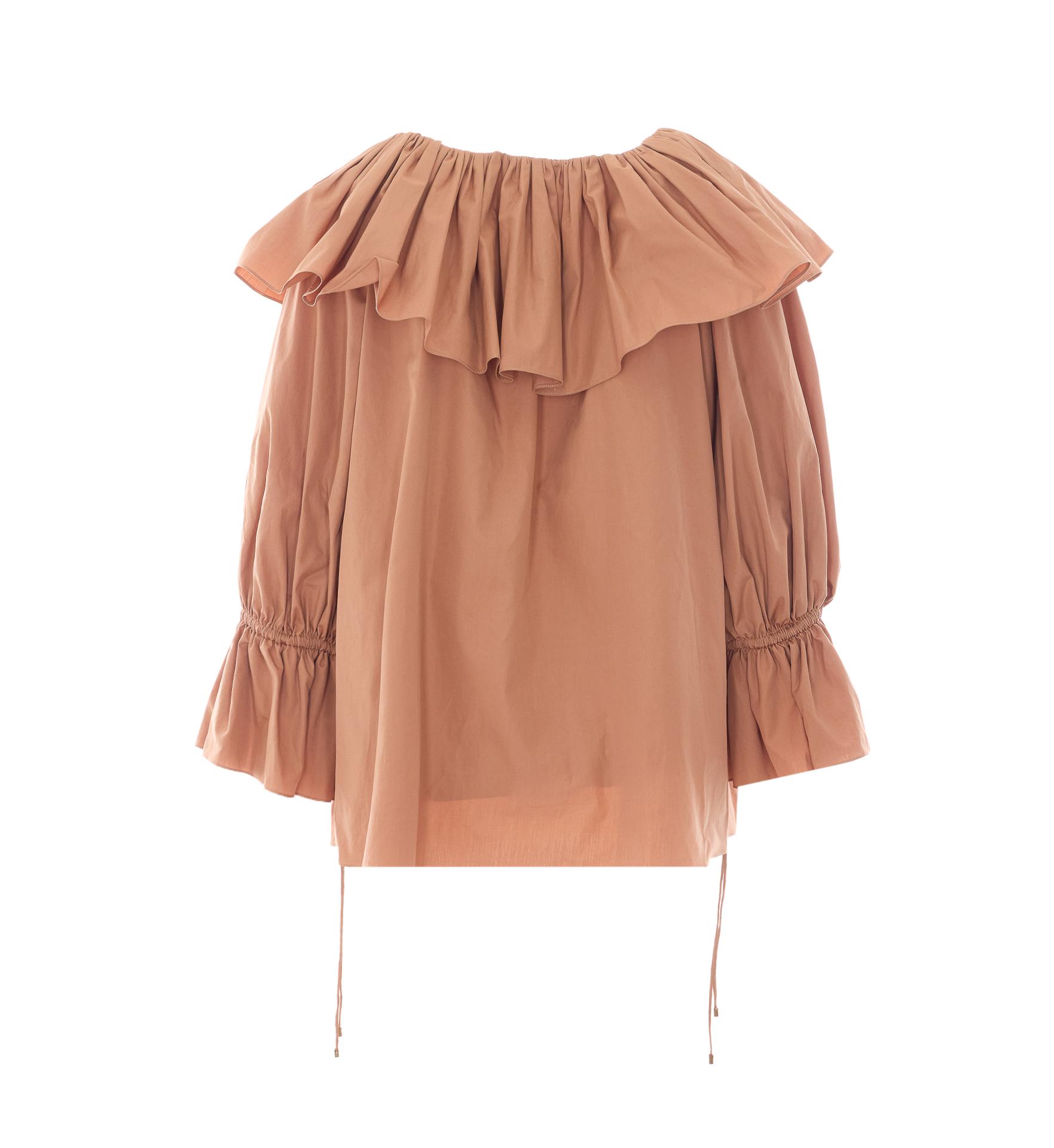 chloè top pink cotton - women