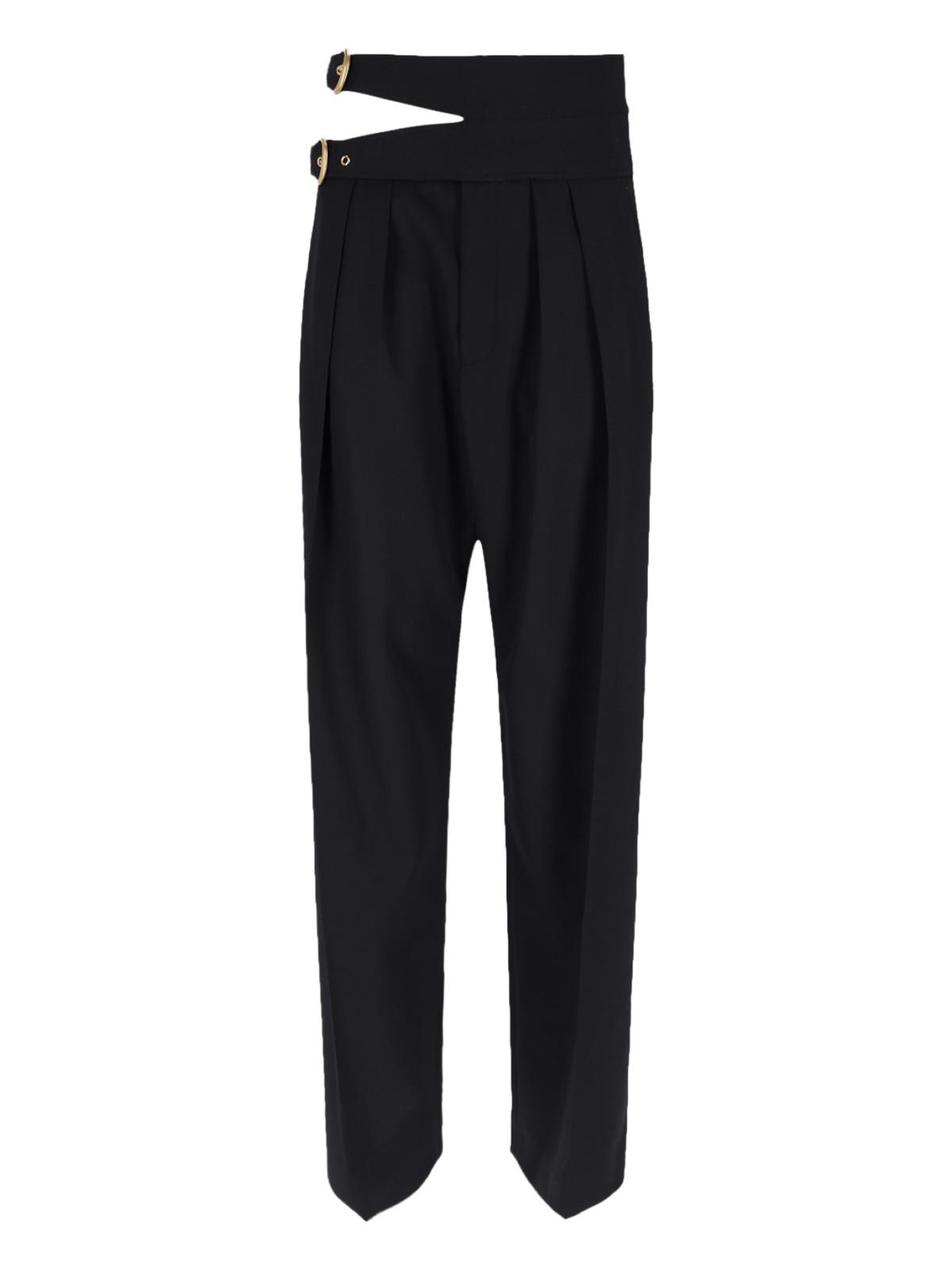 chloè trousers black outer shell: virgin wool - women