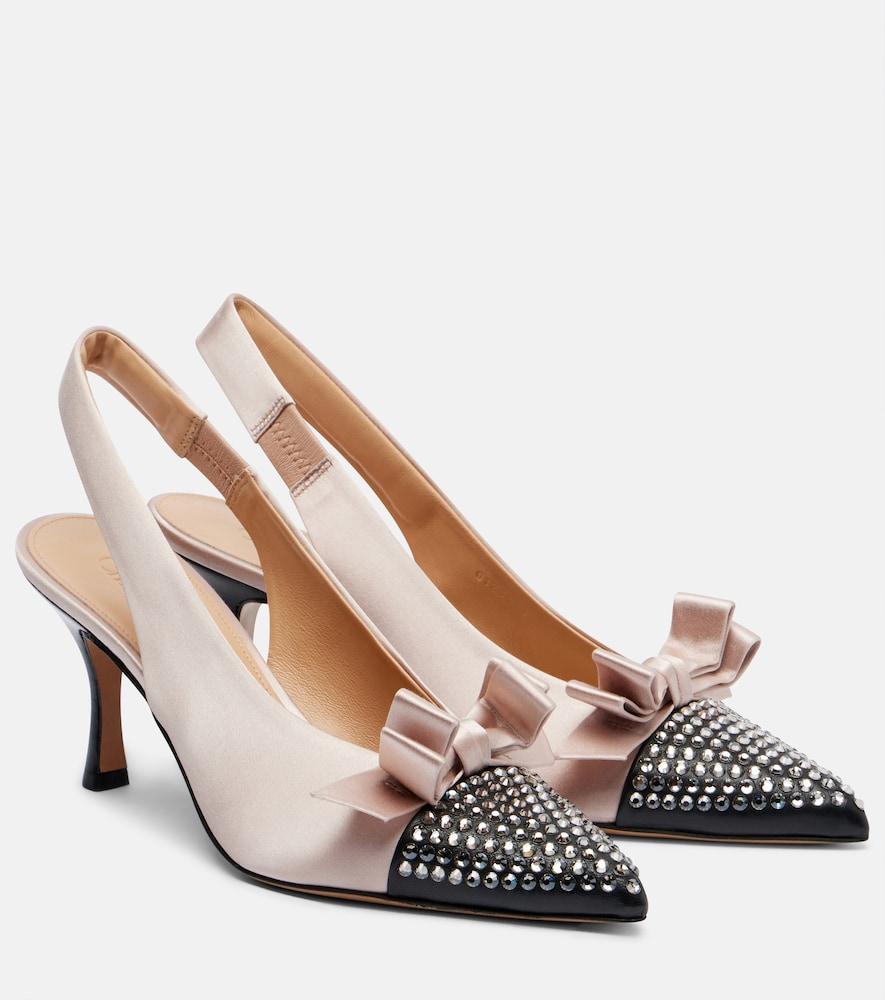 chloé alba studded leather