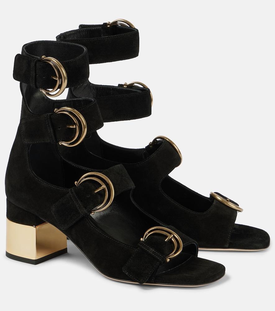 chloé alizè suede pumps