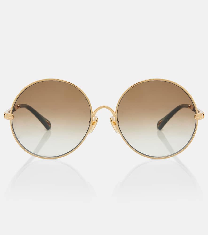 chloé aly round sunglasses