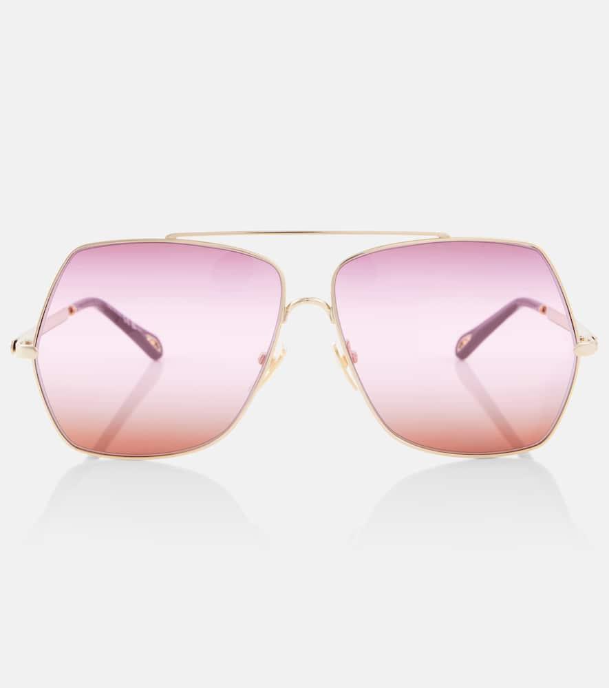 chloé aly square sunglasses