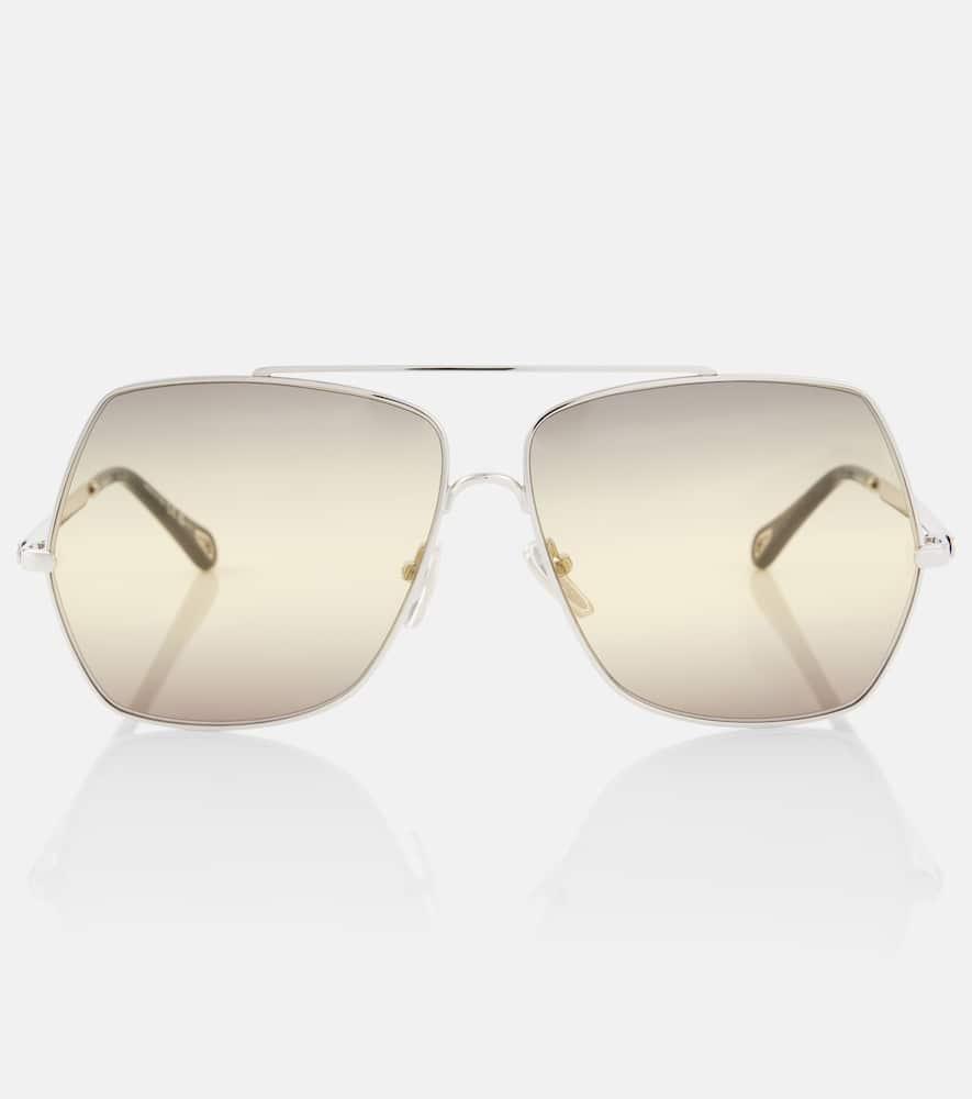chloé aly square sunglasses