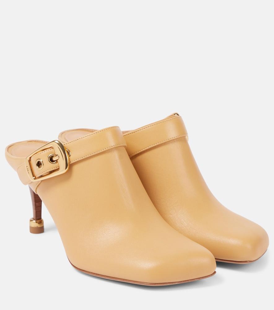 chloé andrea leather mules