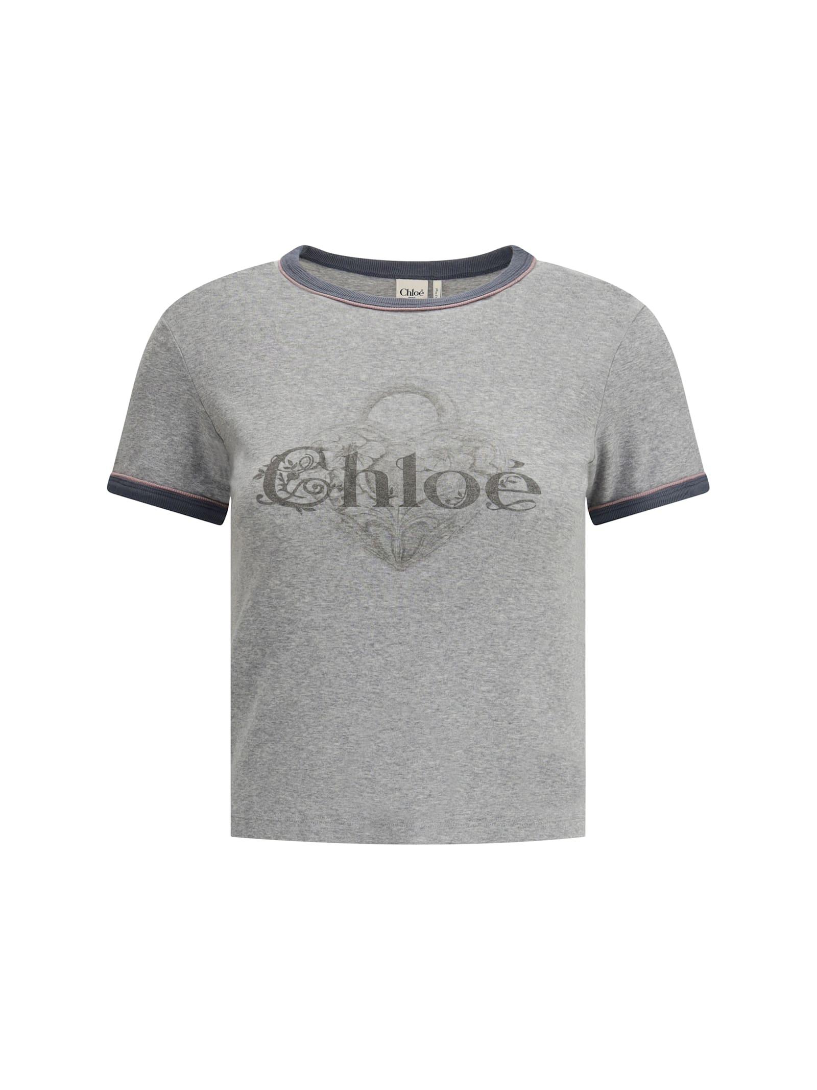 chloé baby fit logo t-shirt