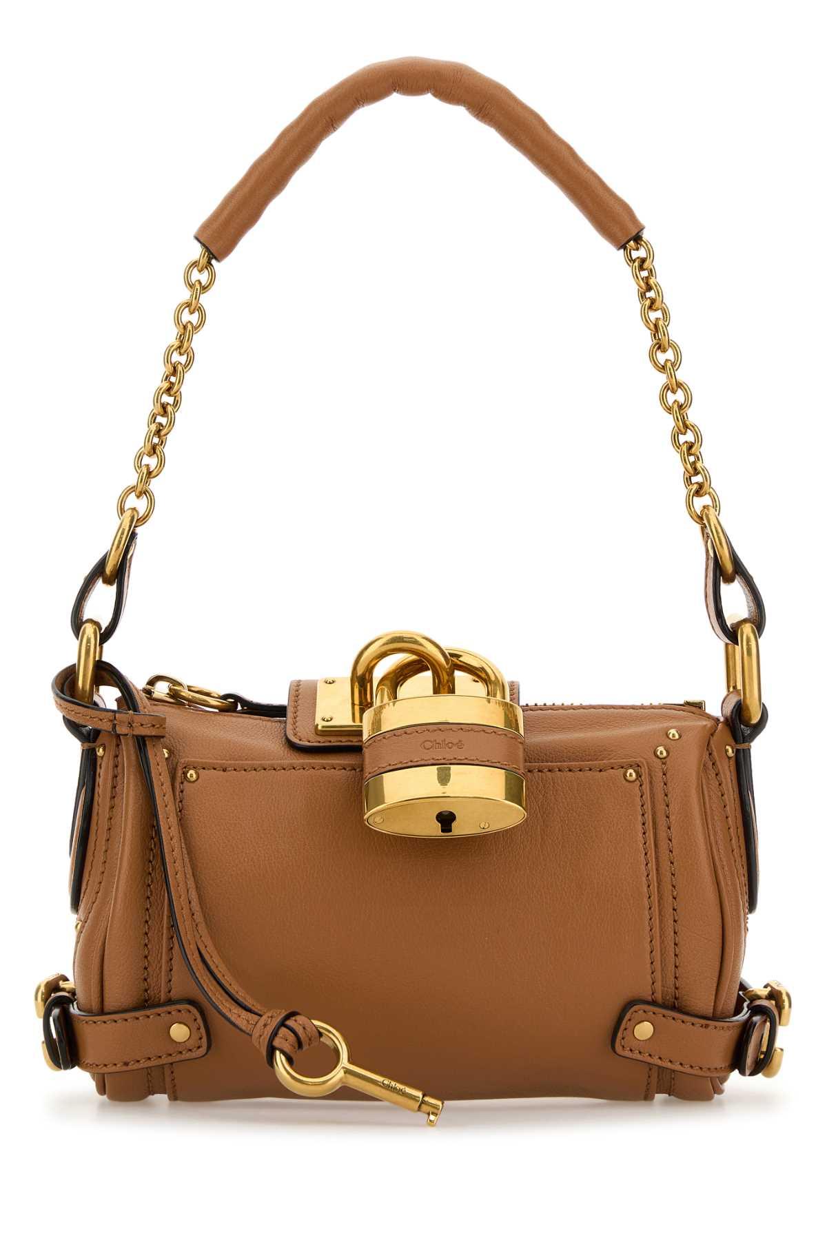 chloé biscuit leather small paddington shoulder bag