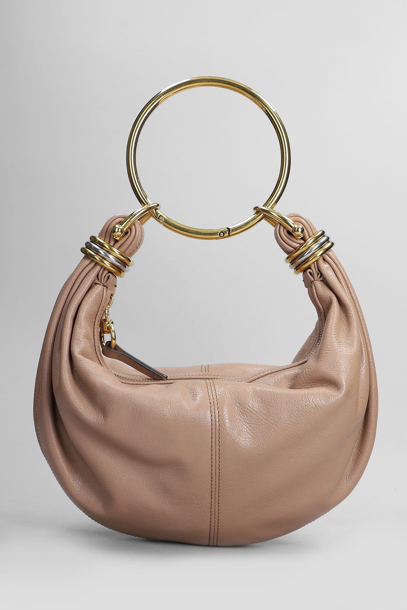 chloé bracelet bag shoulder bag in powder leather