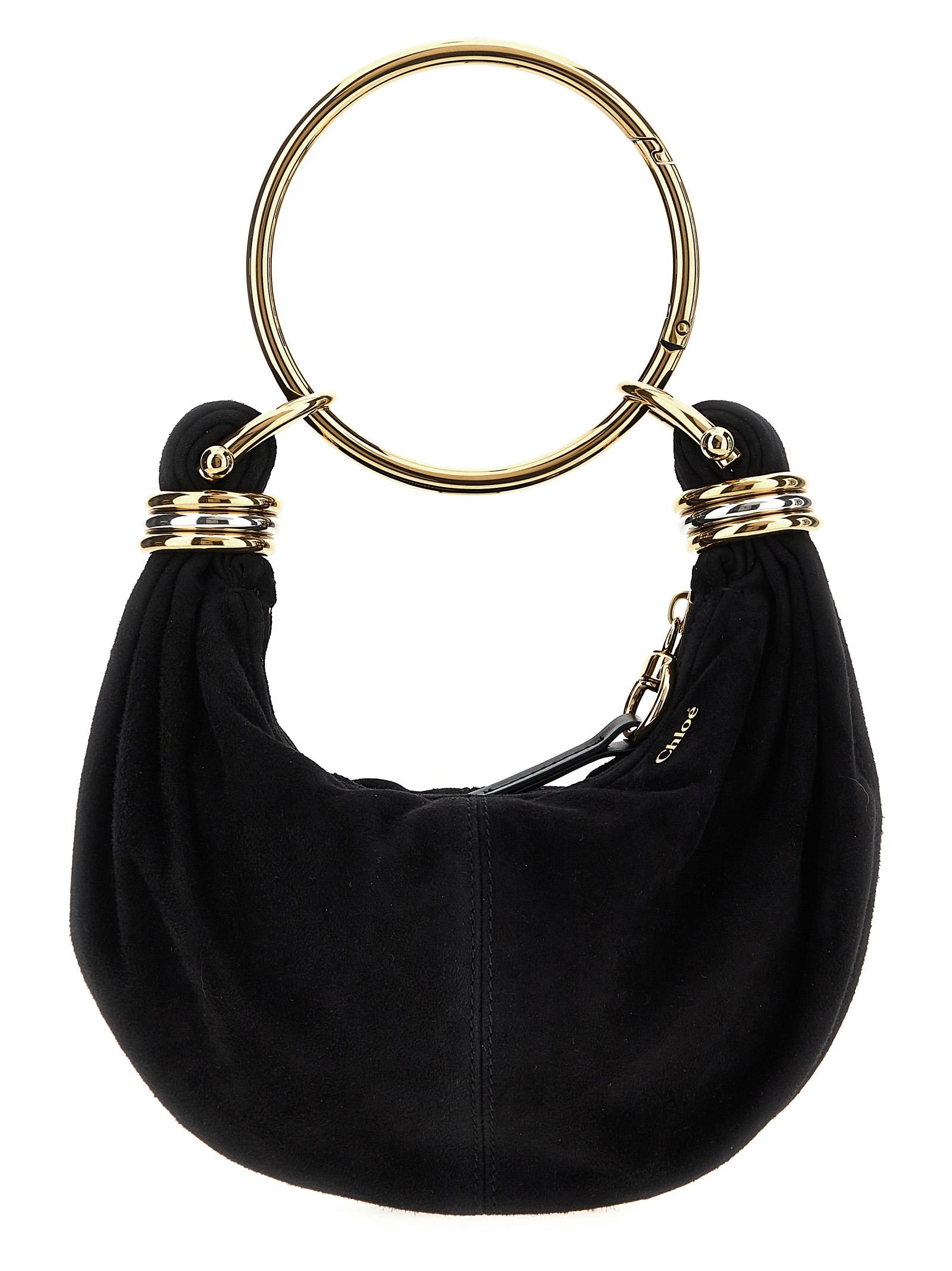 chloé bracelet hobo mini handbag black hand bags - women