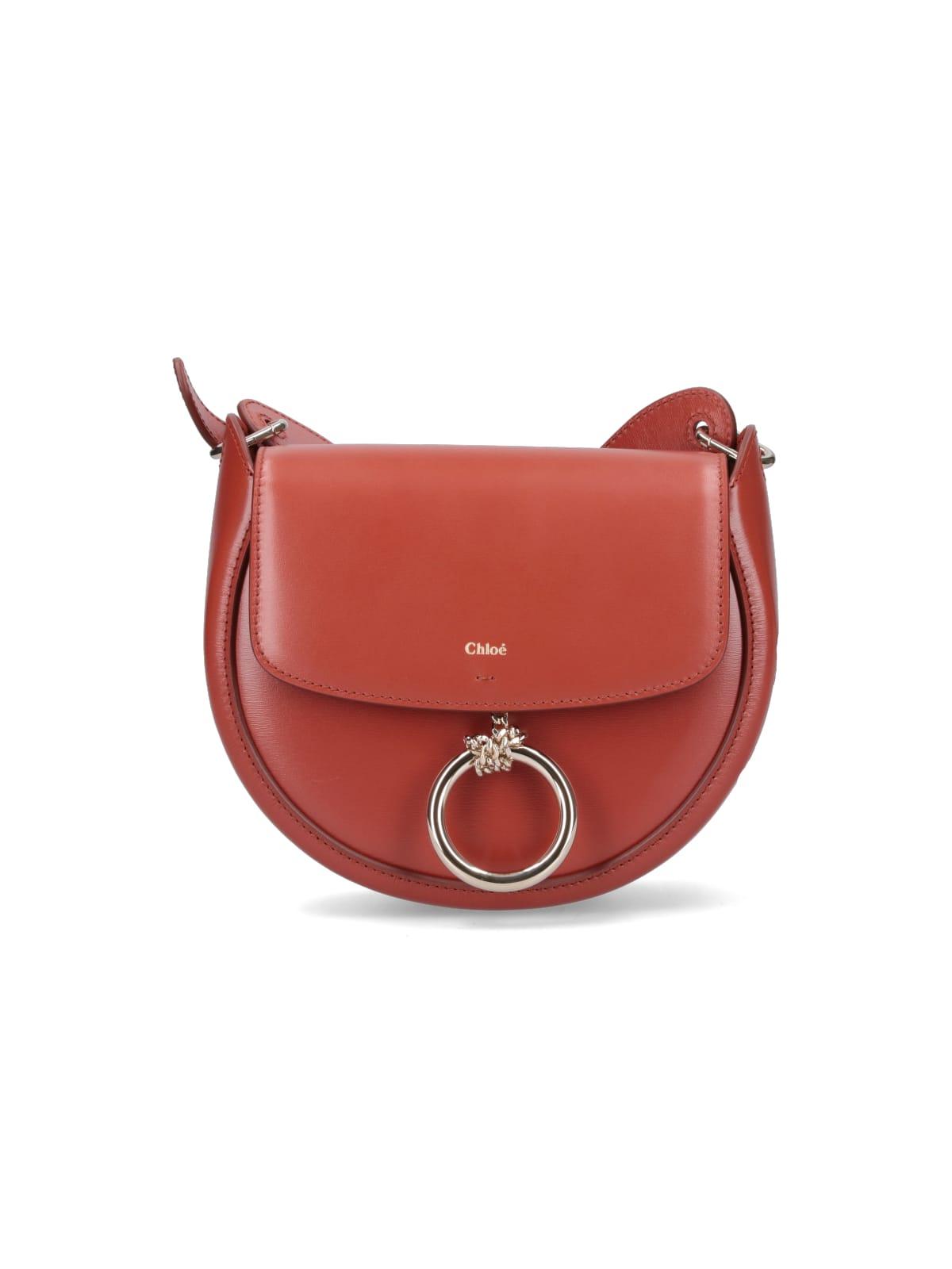 chloé brick leather small arlene crossbody bag