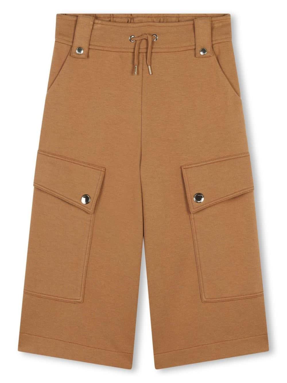 chloé brown trousers girl