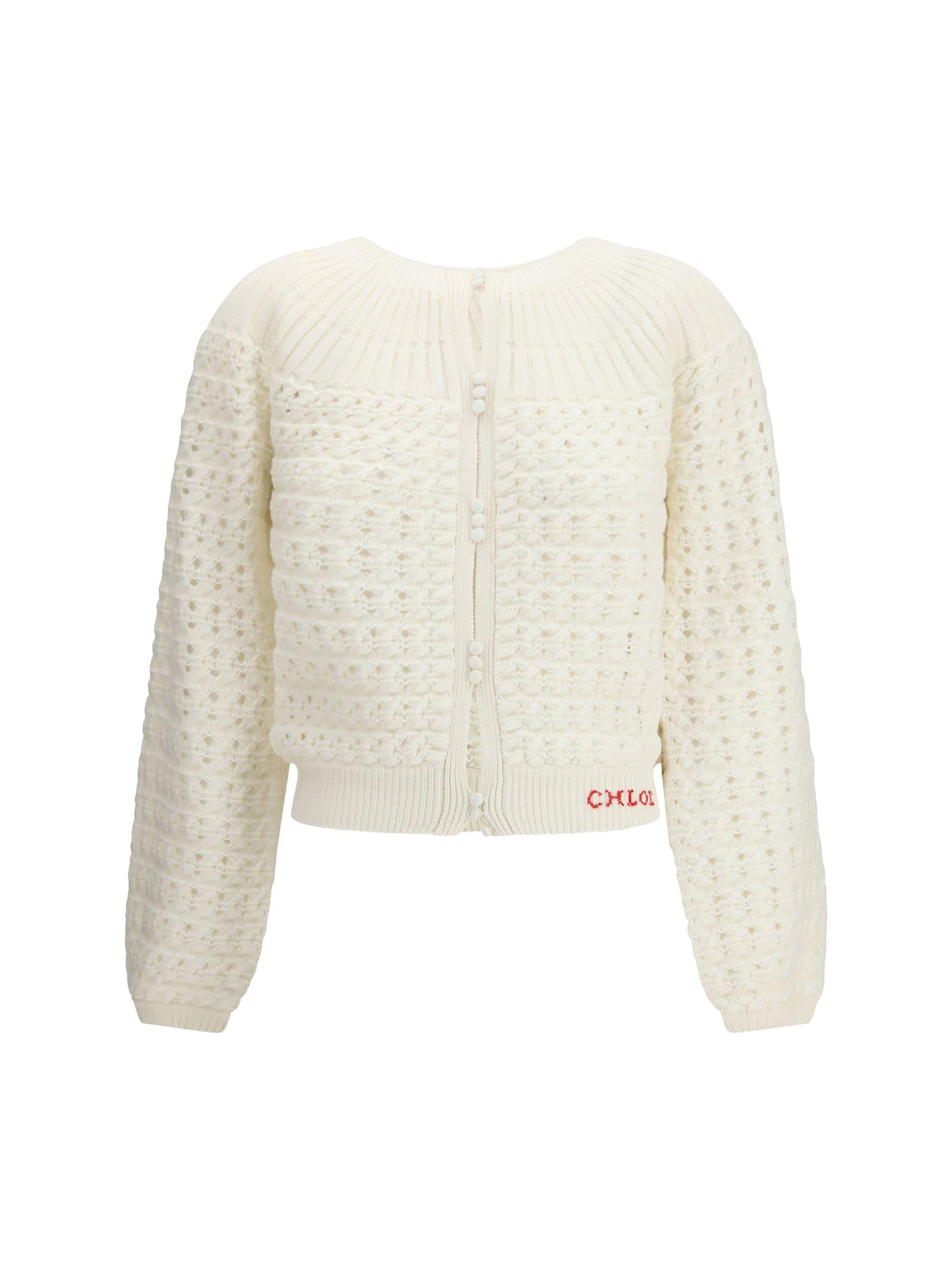 chloé buttoned-up cardigan