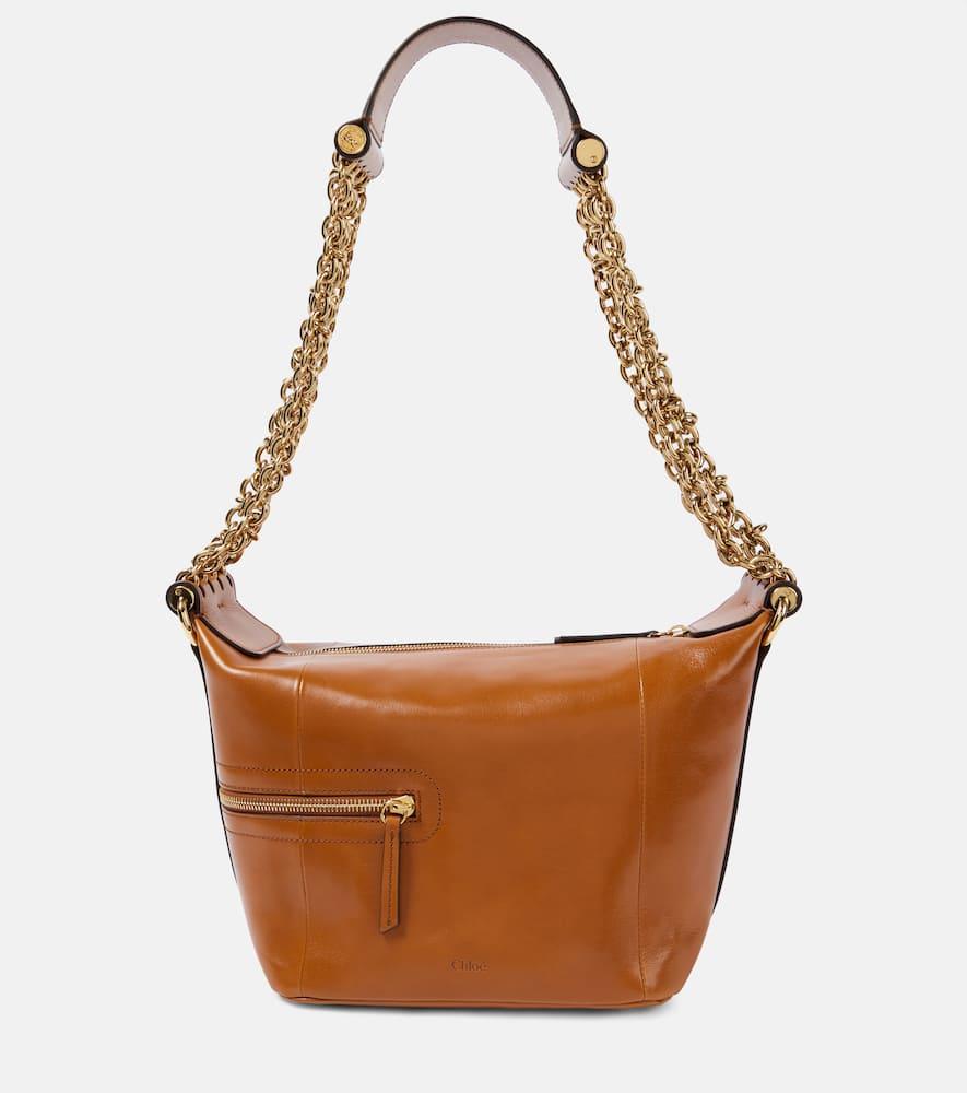 chloé camera chain leather shoulder bag