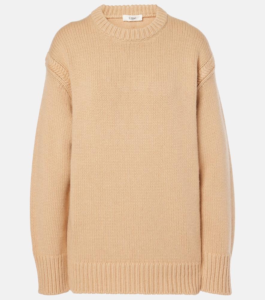 chloé cashmere and cotton sweater