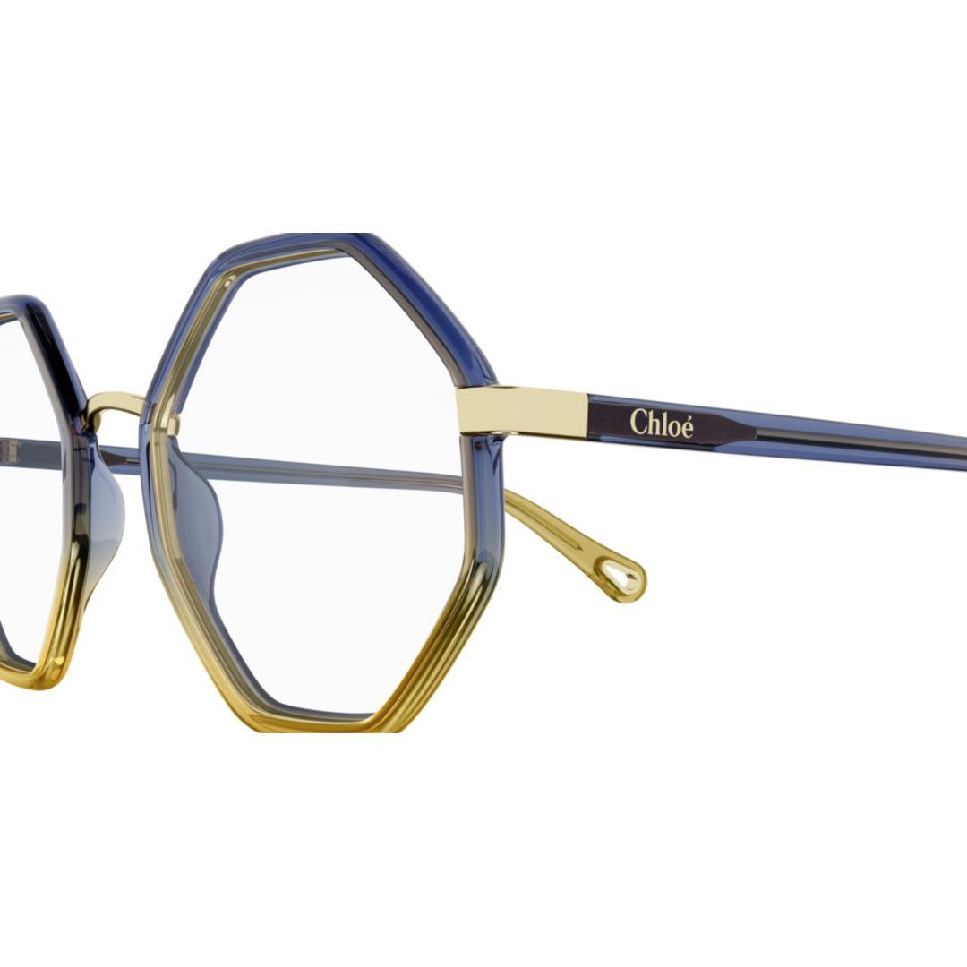 chloé ch0132o-007blue-blue-transparent