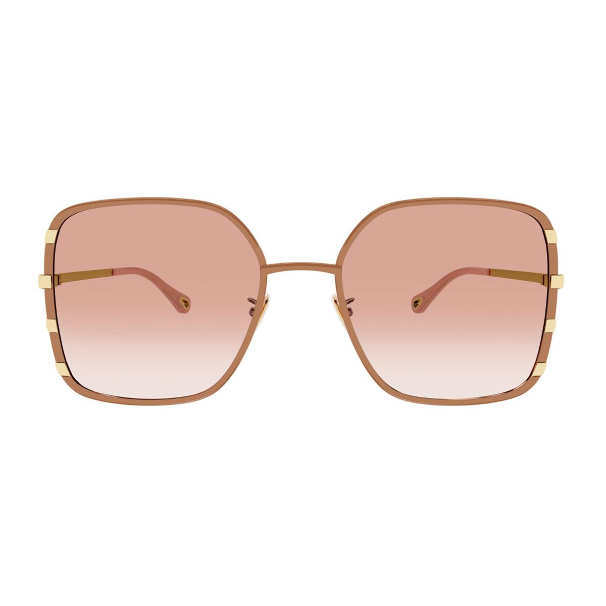 chloé ch0143s rosa metal occhiali sole - women