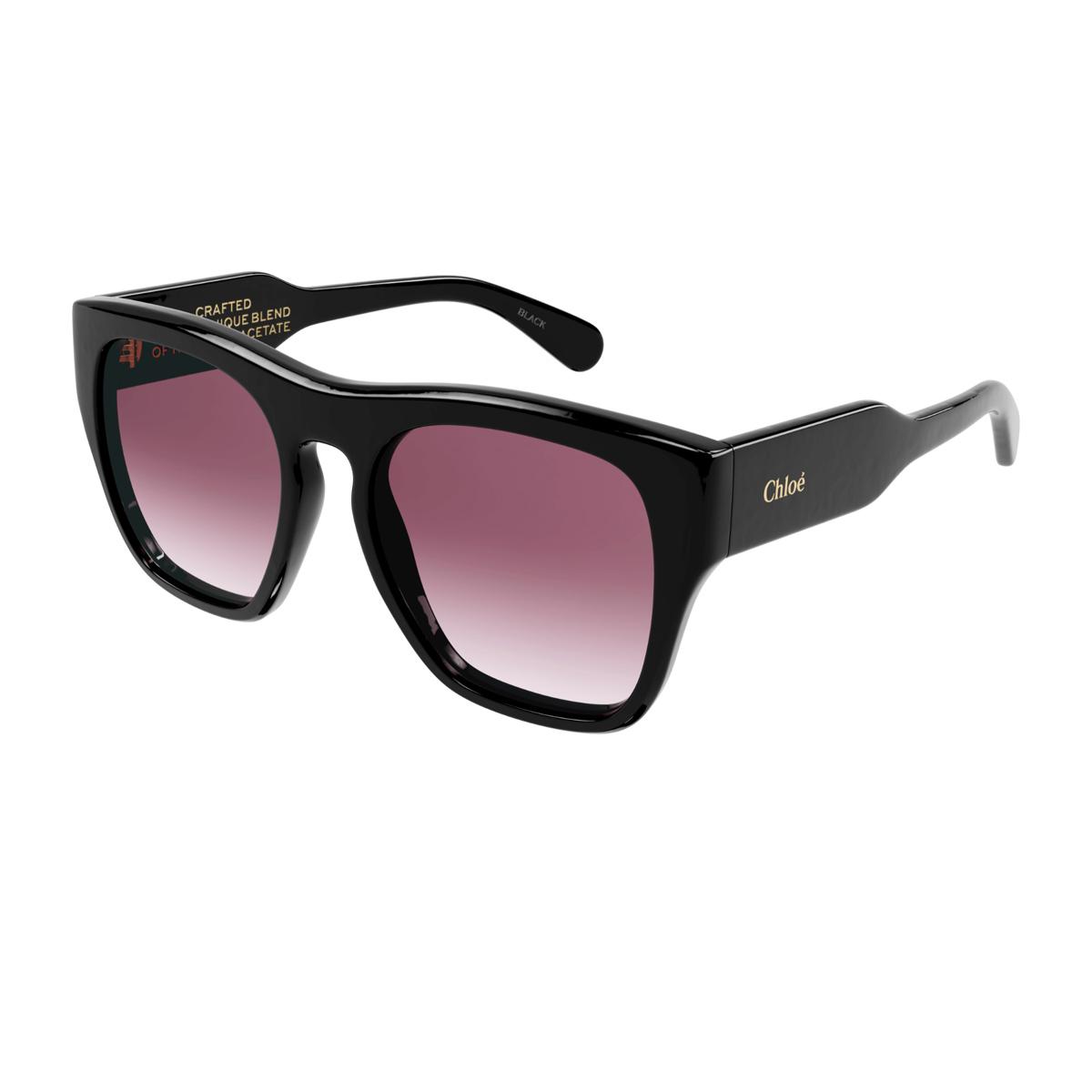 chloé ch0149s nero celluloid occhiali sole - women