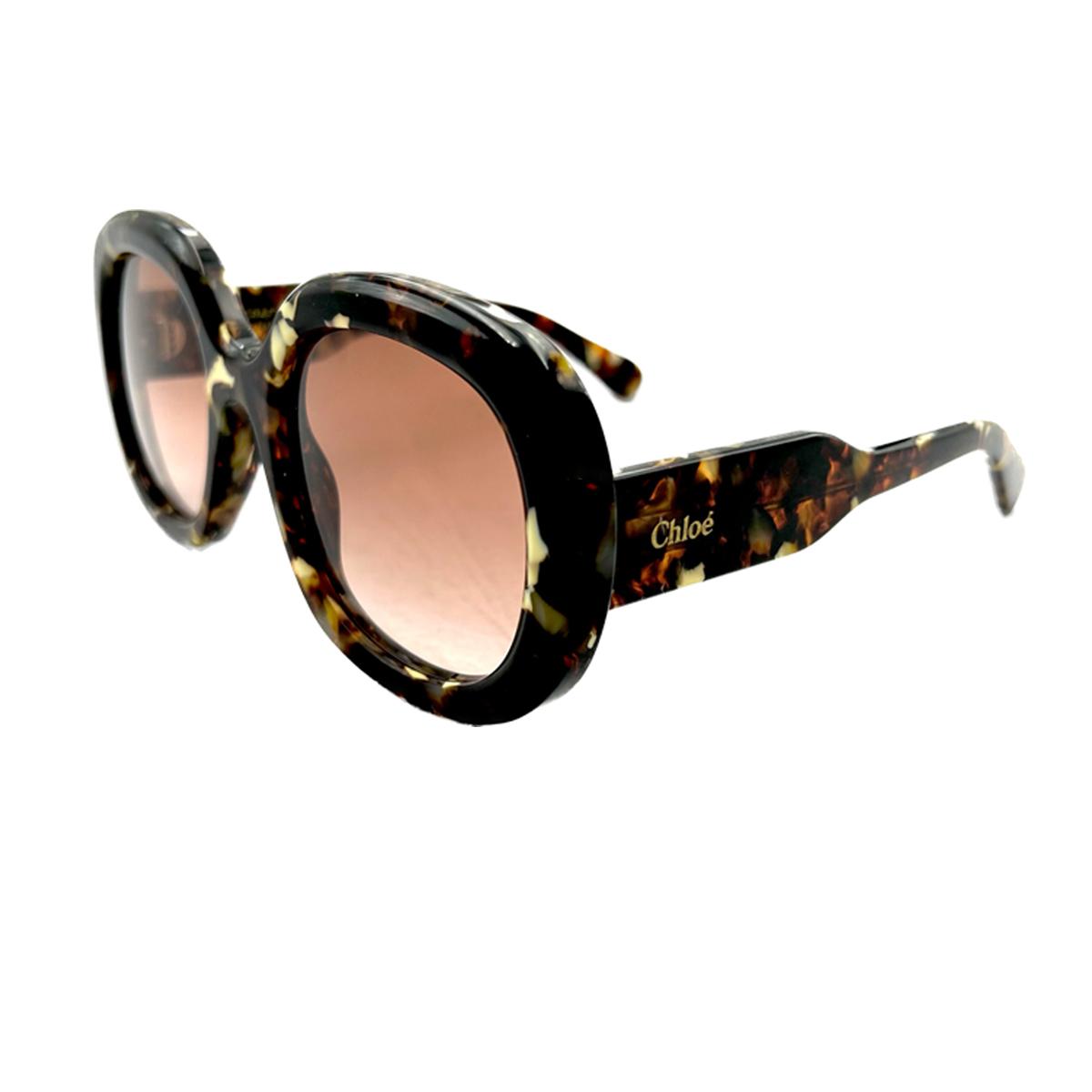 chloé ch0153s 007 arancione bio- acetate occhiali sole - women