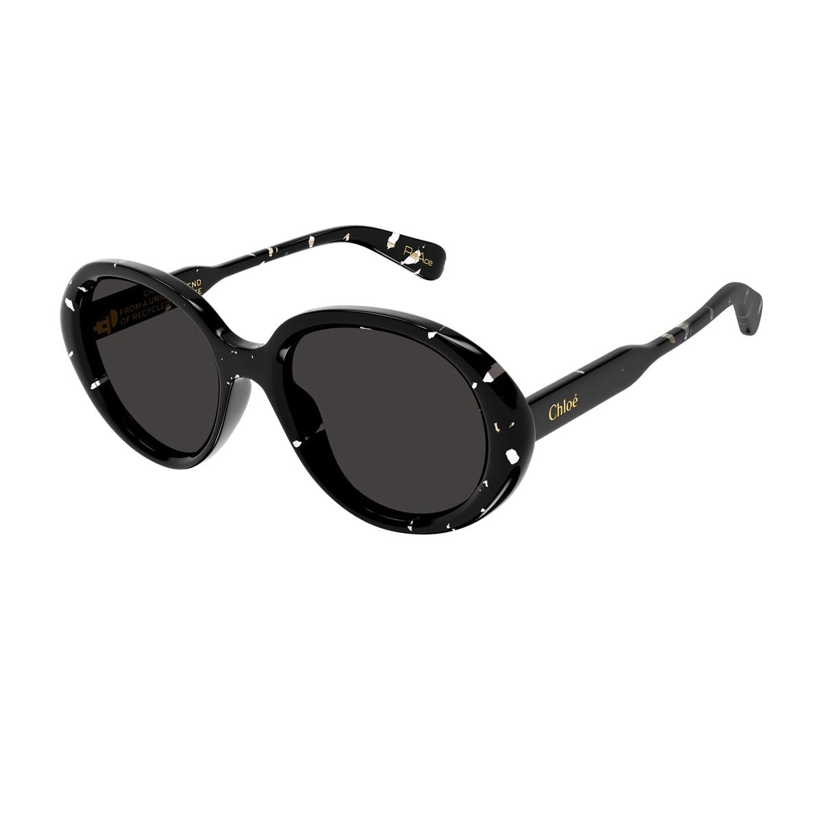 chloé ch0221s linea gayia 003 nero recycled acetate occhiali sole - women
