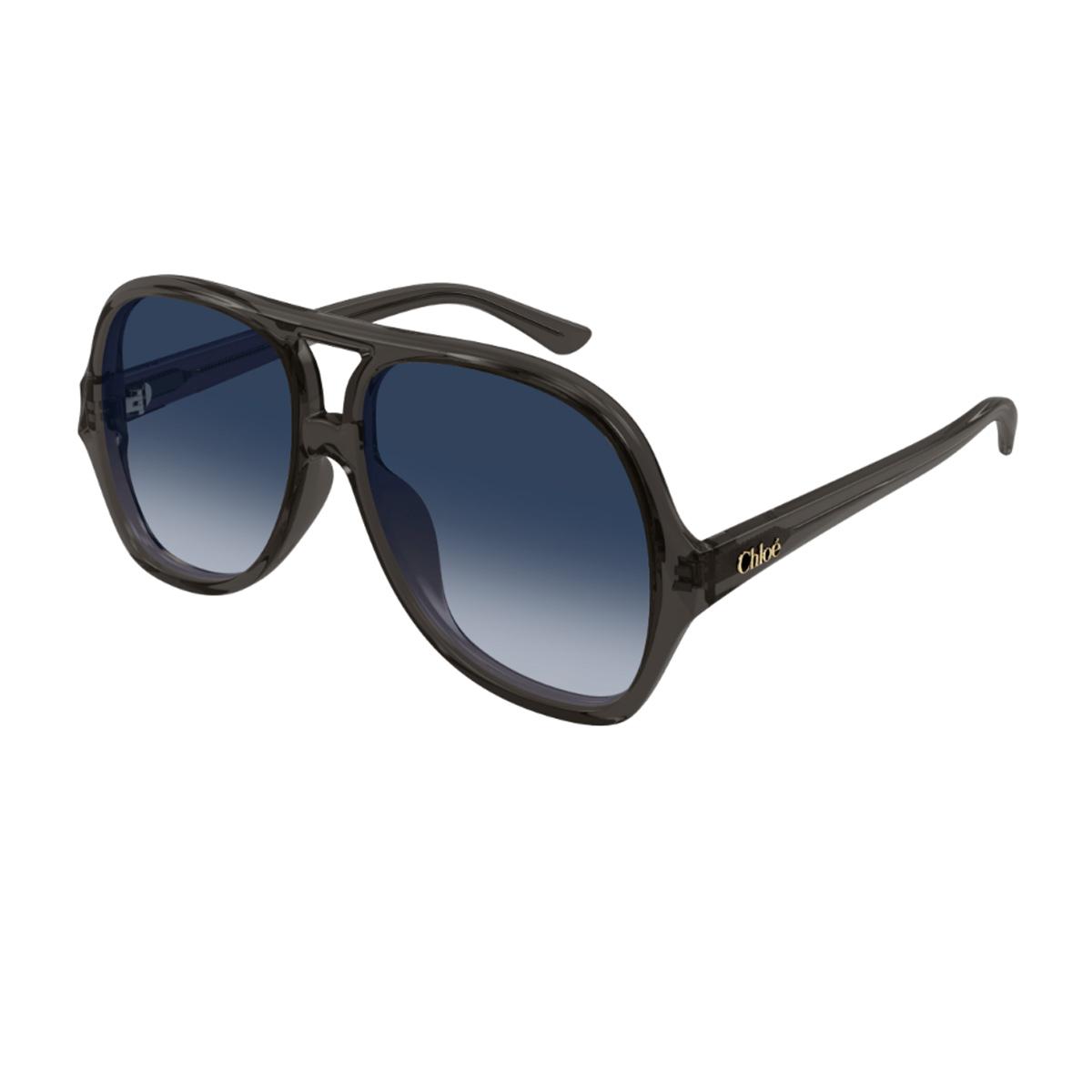 chloé ch0289s salomé - linea 001 grey blue grigio recycled acetate occhiali da sole - women