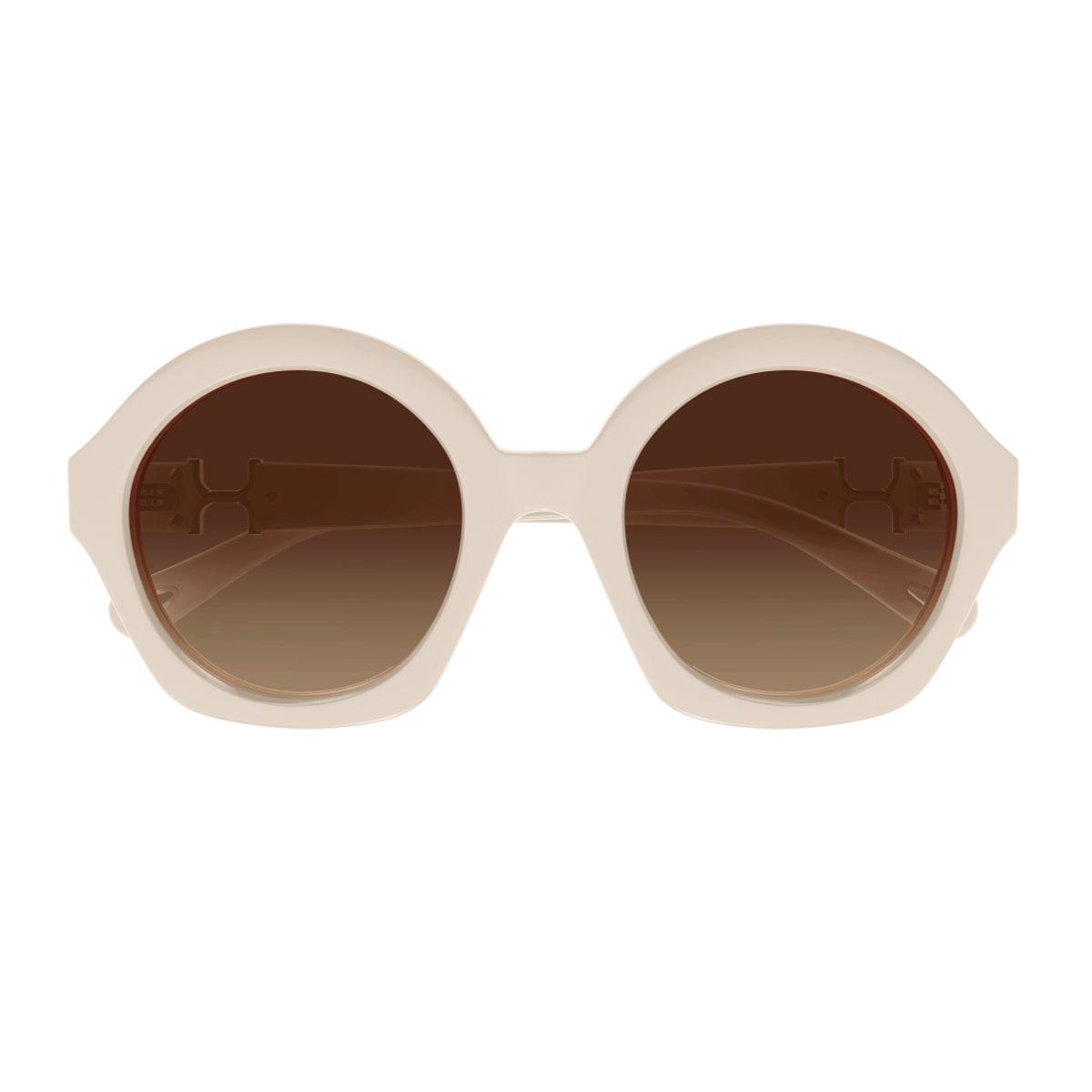chloé ch0302s marcie- linea chloé 003 ivory brown sunglasses