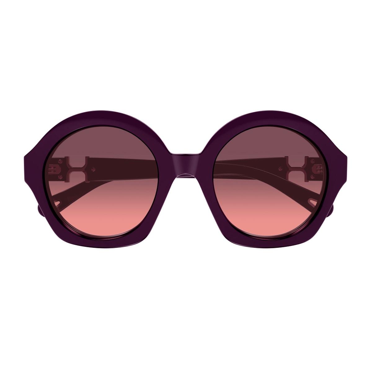 chloé ch0302s marcie- linea chloé 005 burgundy red sunglasses