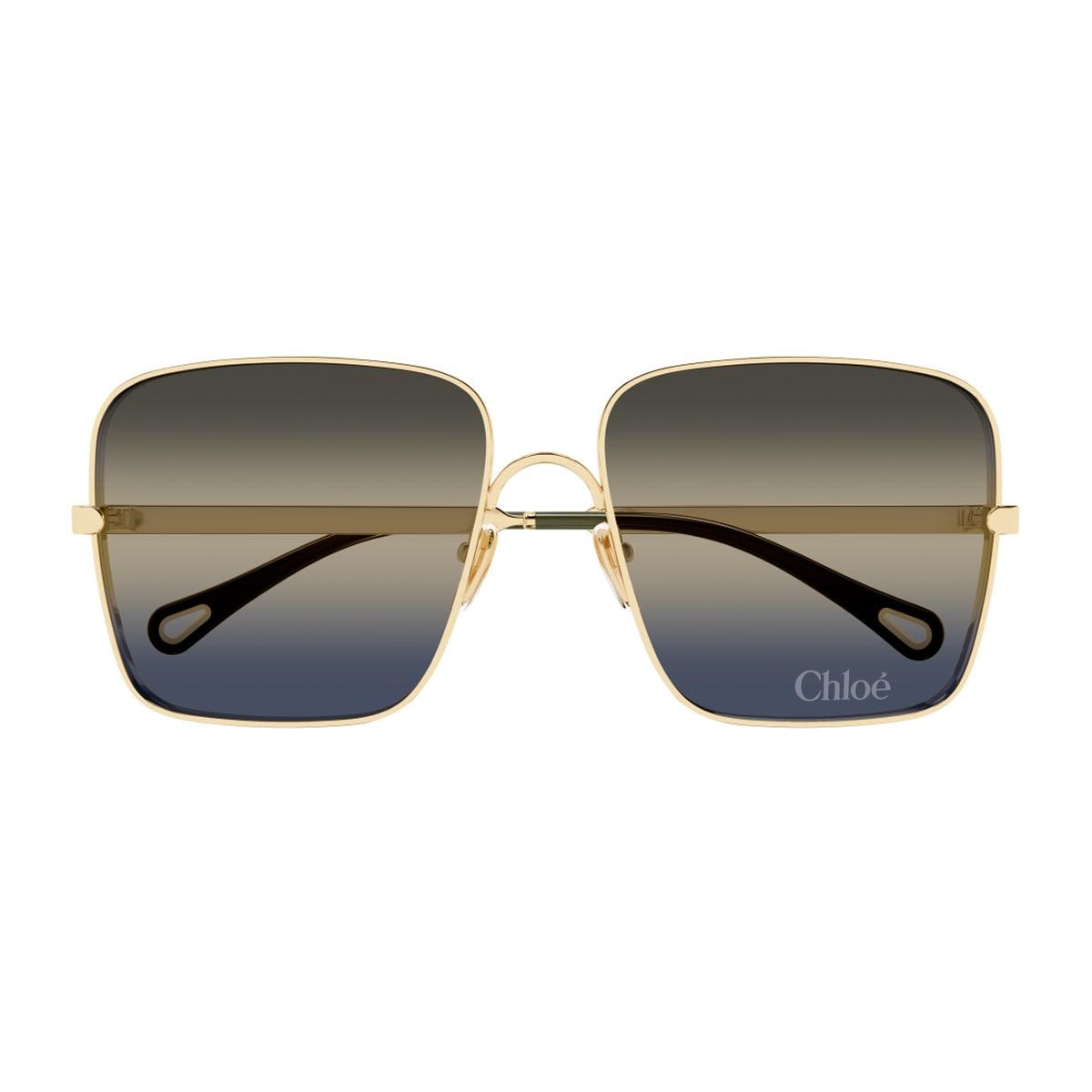 chloé ch0324s aly linea chloé 002 gold blue sunglasses