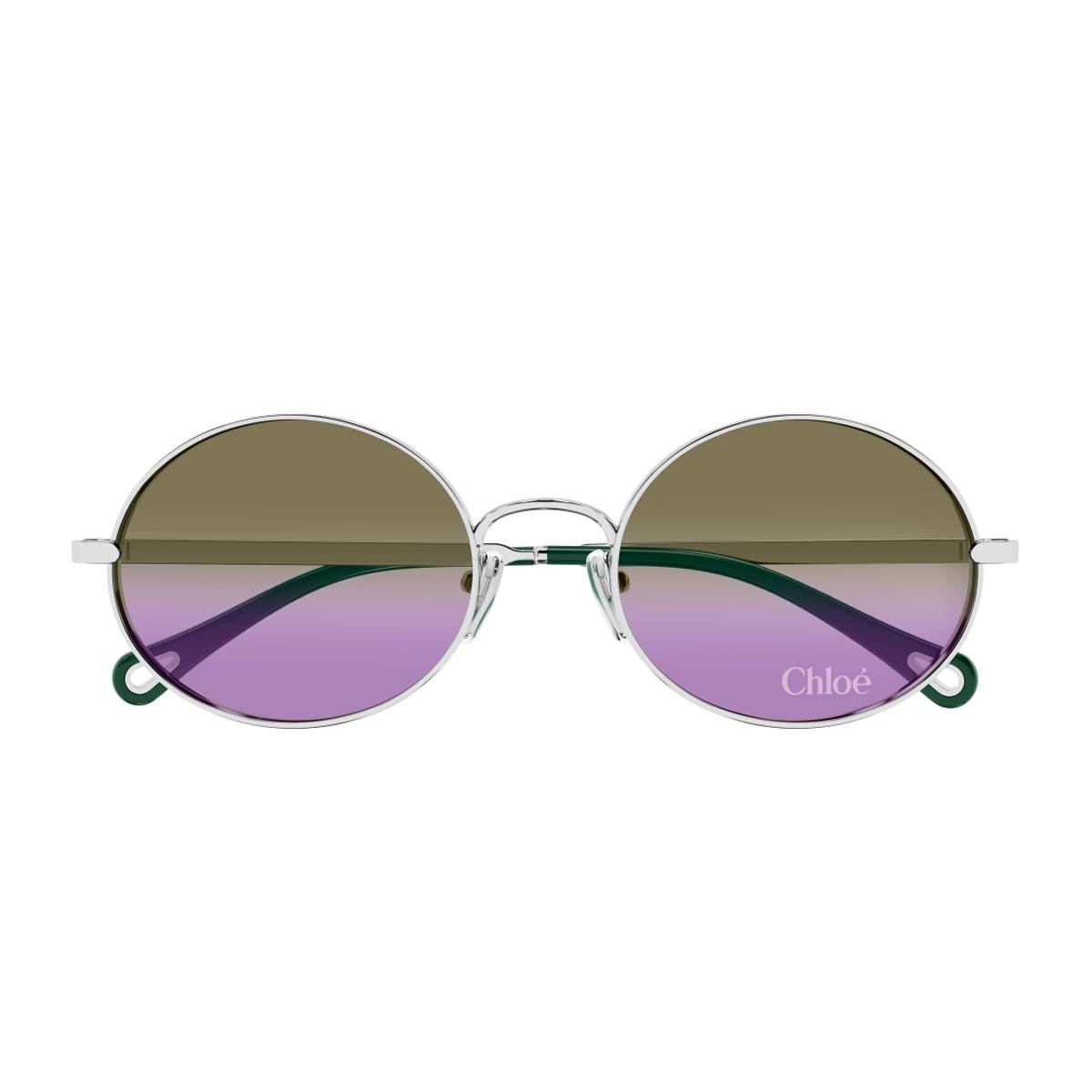 chloé ch0326s aly linea chloé 002 silver green sunglasses