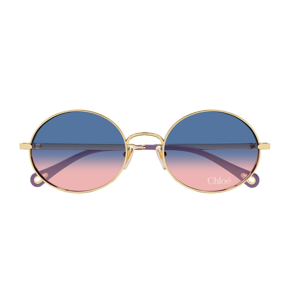 chloé ch0326s aly linea chloé 003 gold blue sunglasses