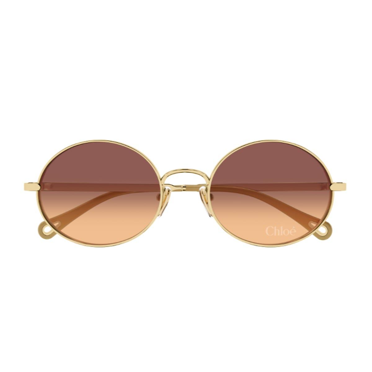 chloé ch0326s aly linea chloé 004 gold brown sunglasses