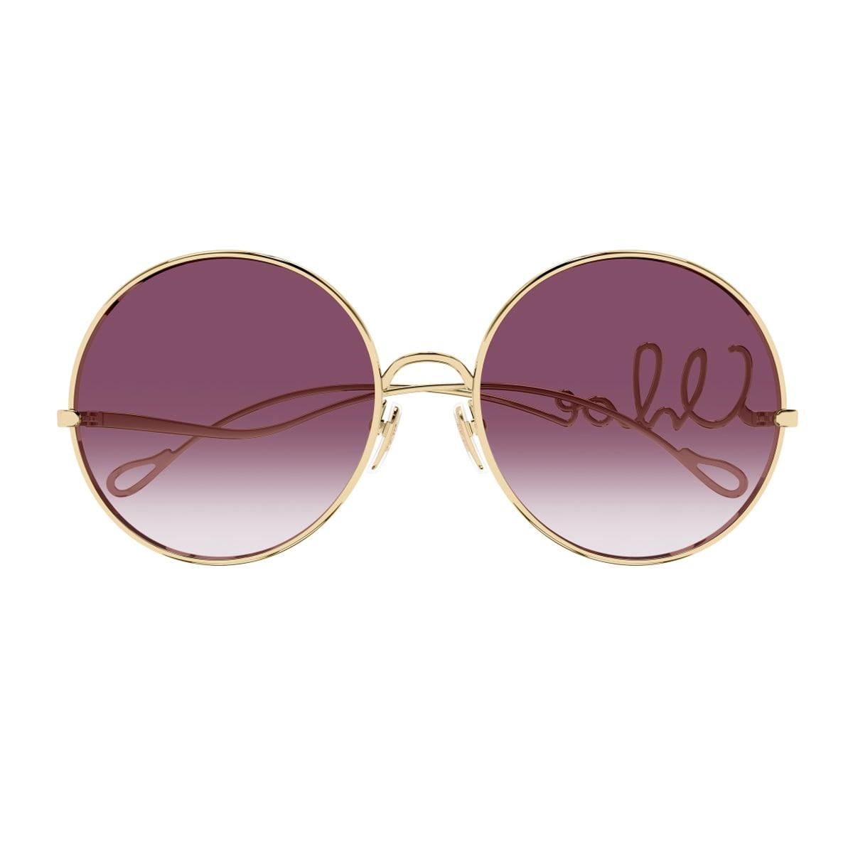 chloé ch0329s iconic linea chloé 003 gold red sunglasses