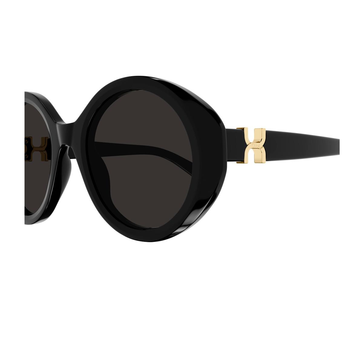 chloé ch0332s marcie- linea 001 black grey nero recycled acetate occhiali da sole - women