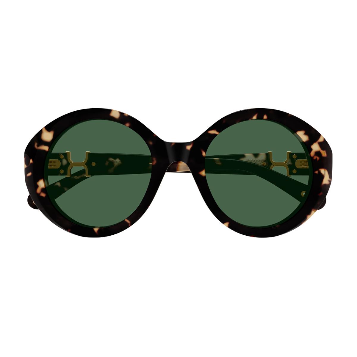 chloé ch0332s marcie- linea 002 havana green recycled acetate occhiali da sole - women