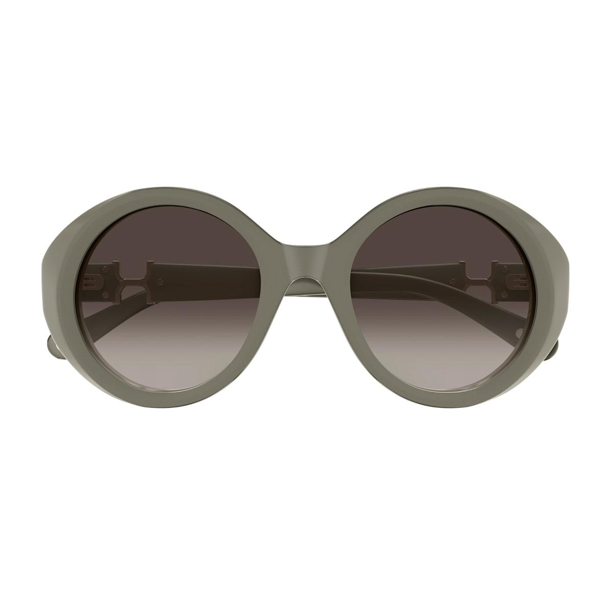 chloé ch0332s marcie- linea chloé 004 green grey sunglasses