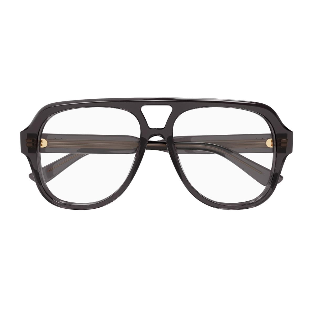 chloé ch0339o linea chloé 001 grey transparent glasses
