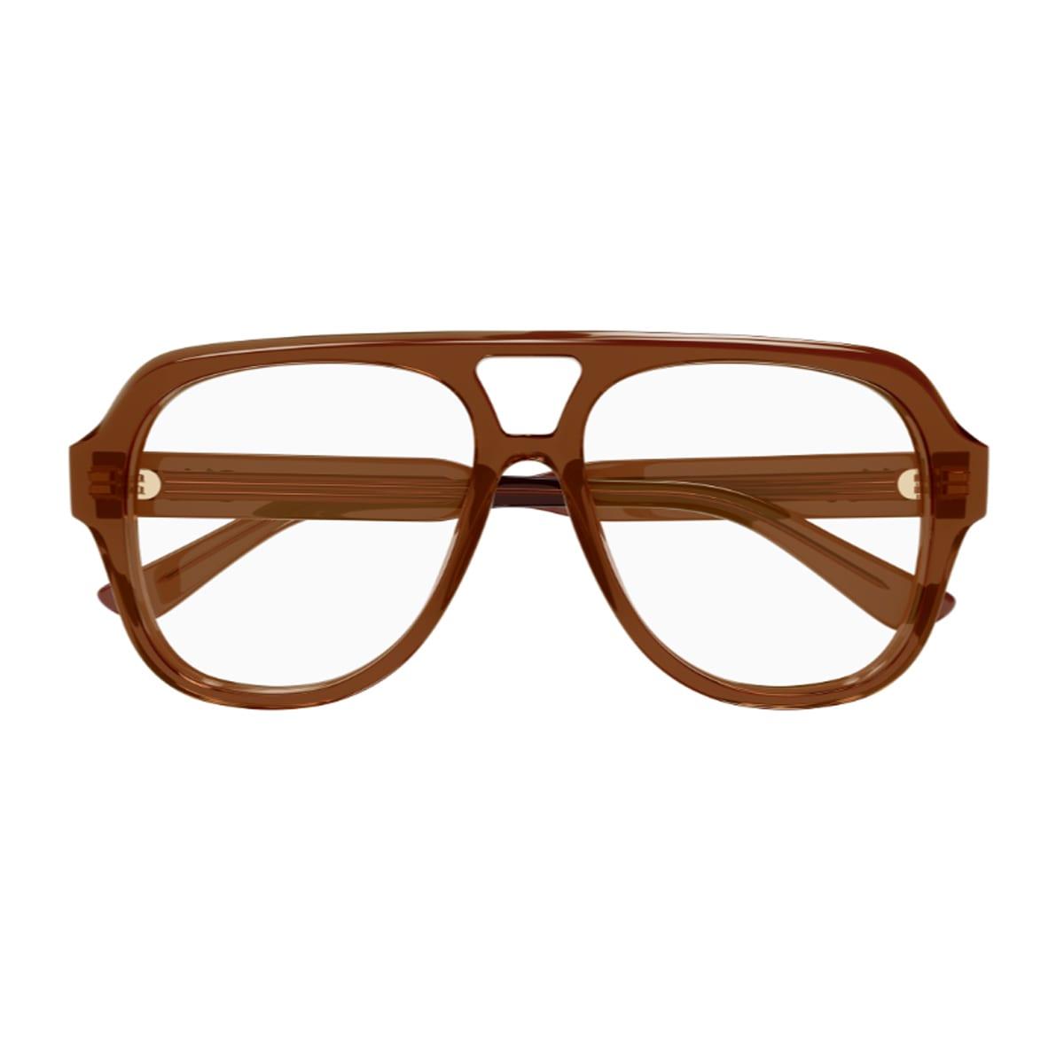 chloé ch0339o linea chloé 003 brown glasses