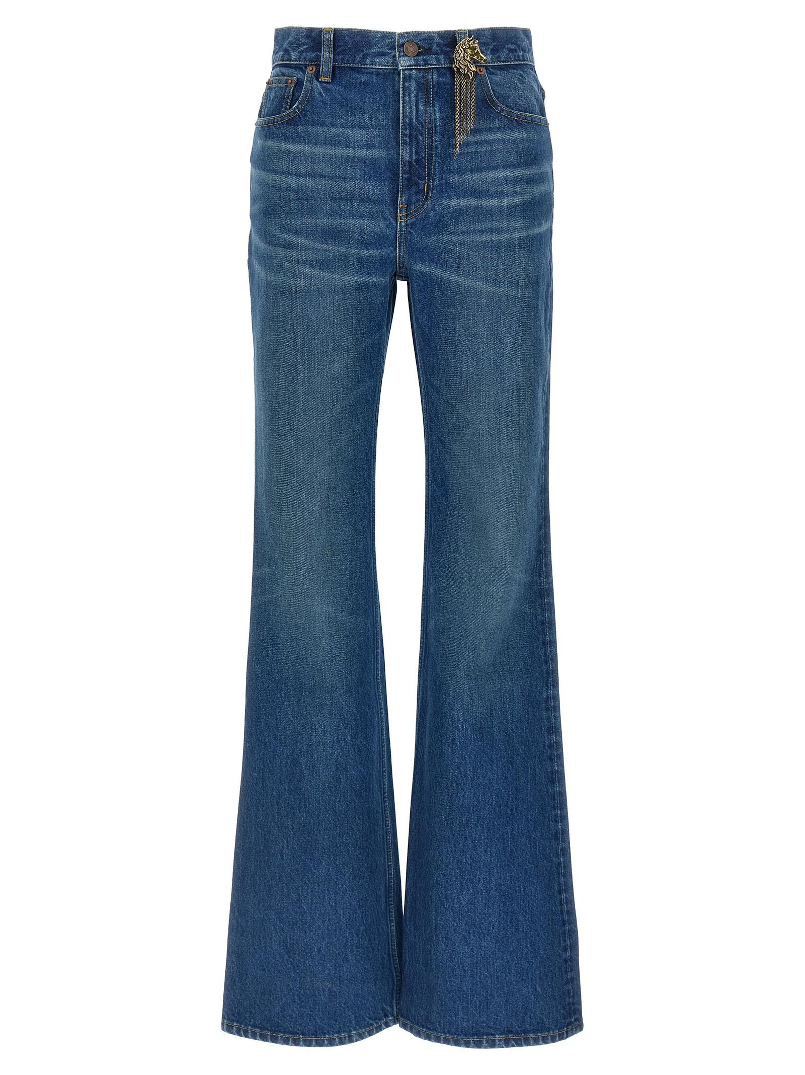 chloé charm jeans blue cotton - women