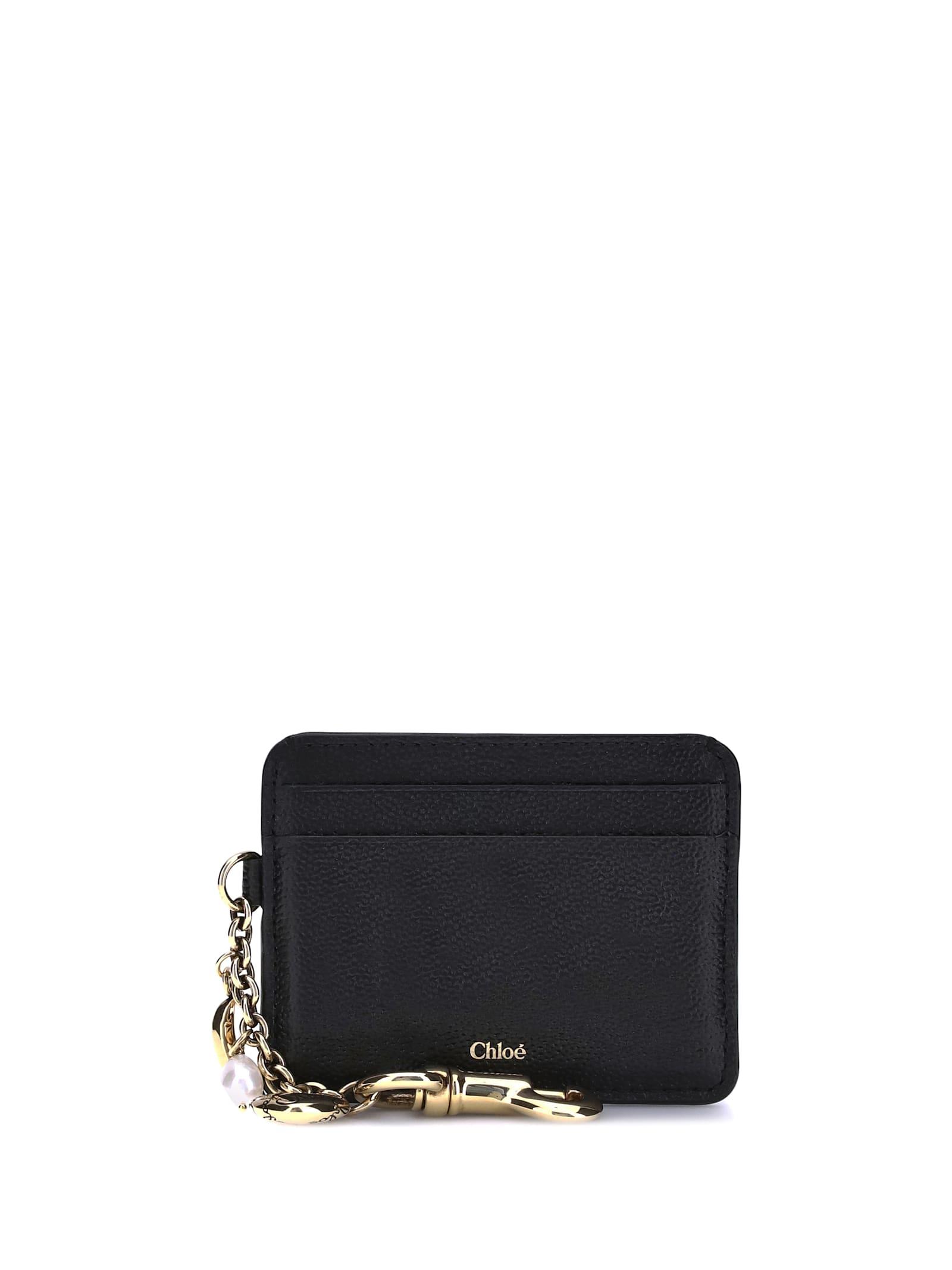 chloé charms card holder