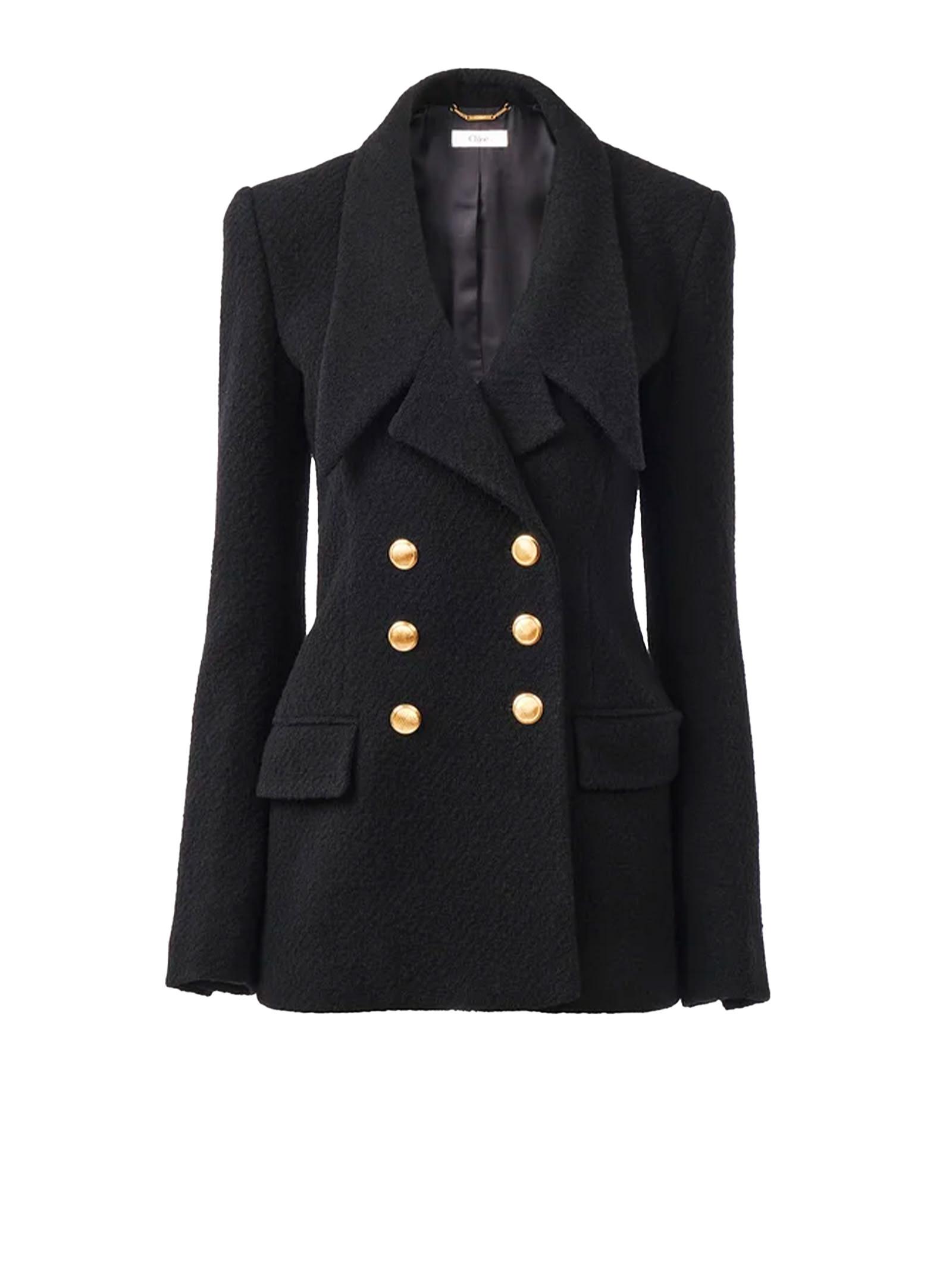 chloé chloè jackets black
