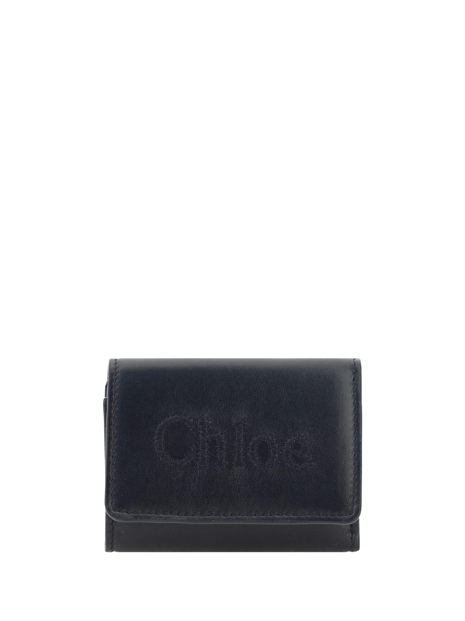 chloé chloè leather wallet