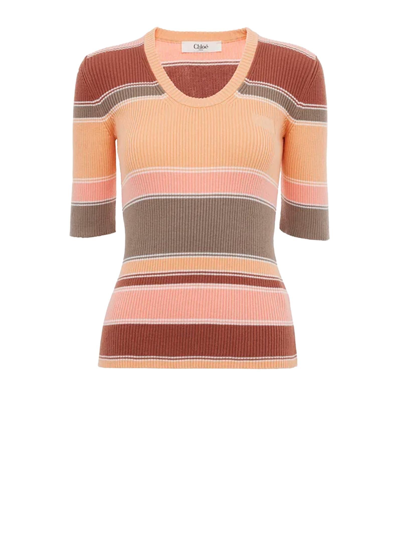 chloé chloè sweaters orange