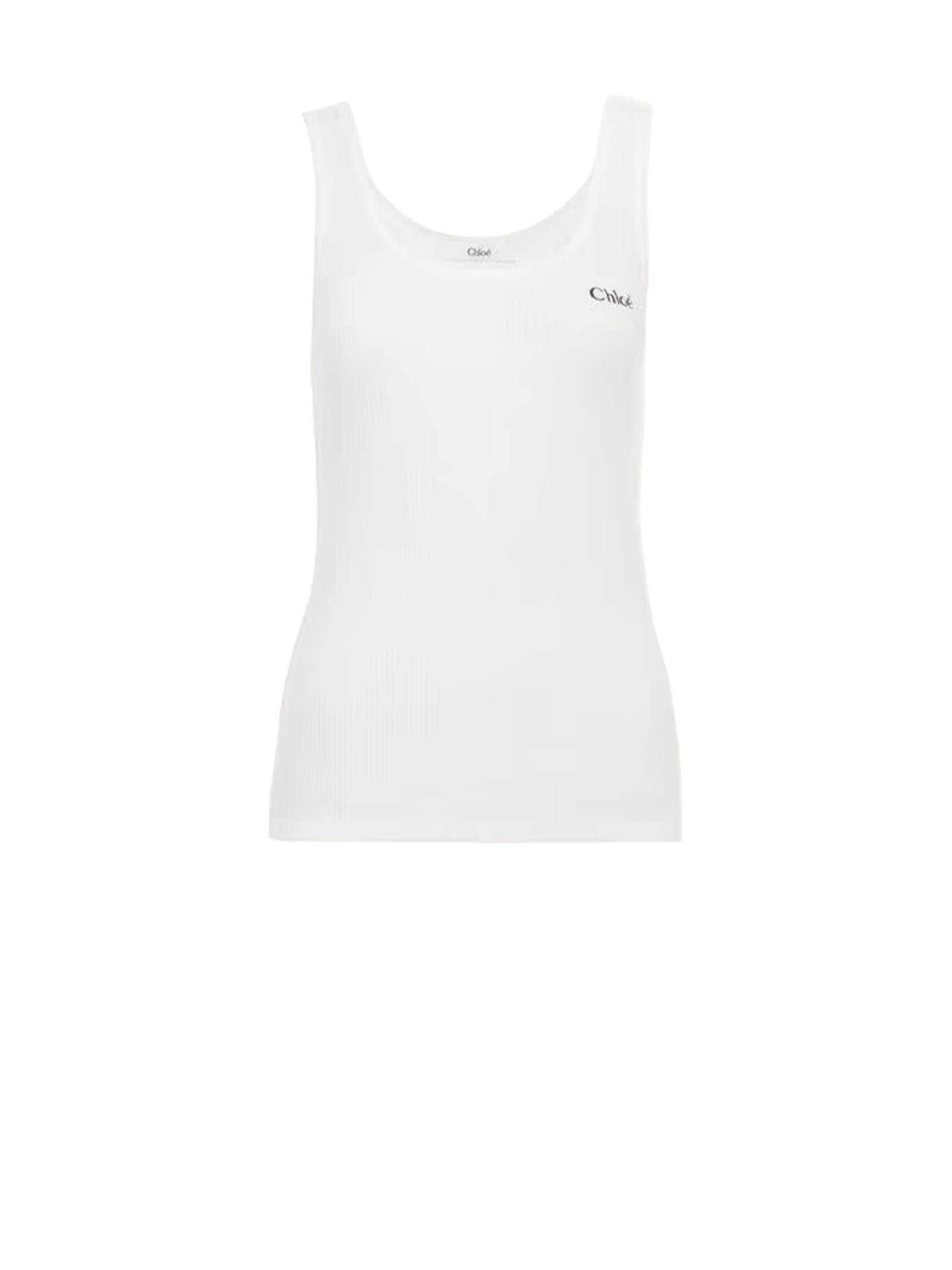 chloé chloè t-shirts and polos white