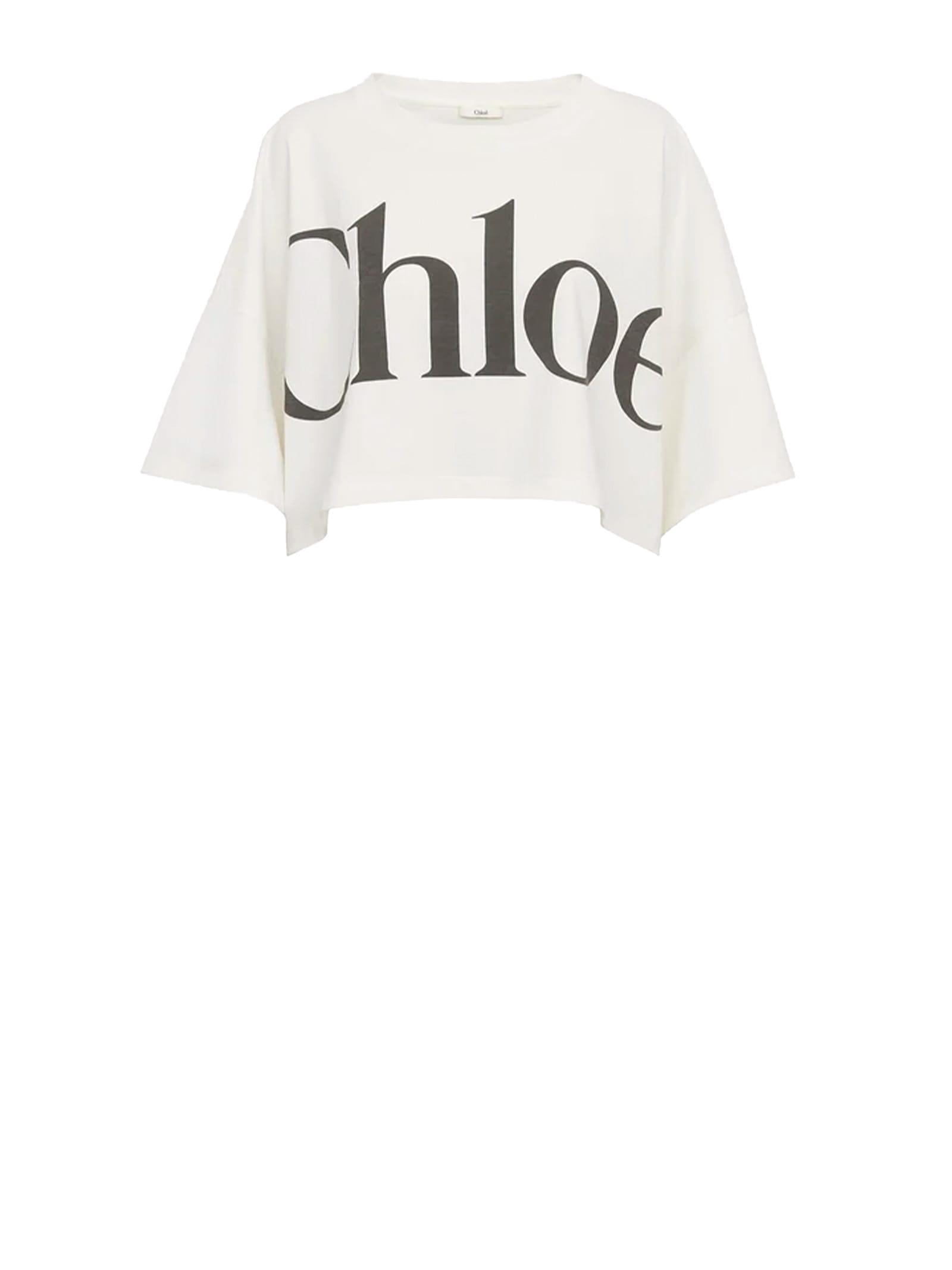 chloé chloè t-shirts and polos white