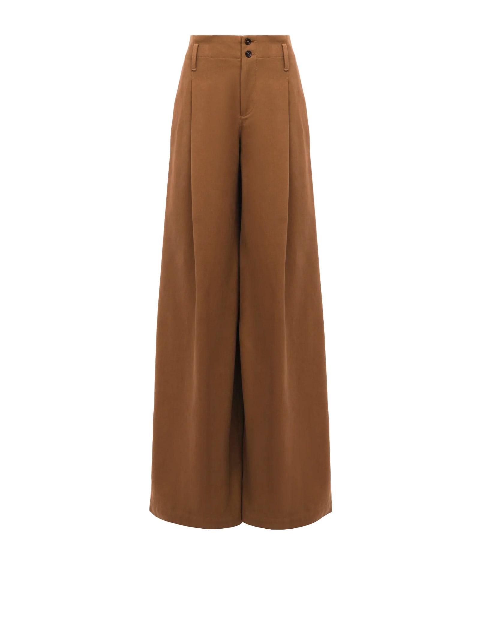 chloé chloè trousers brown