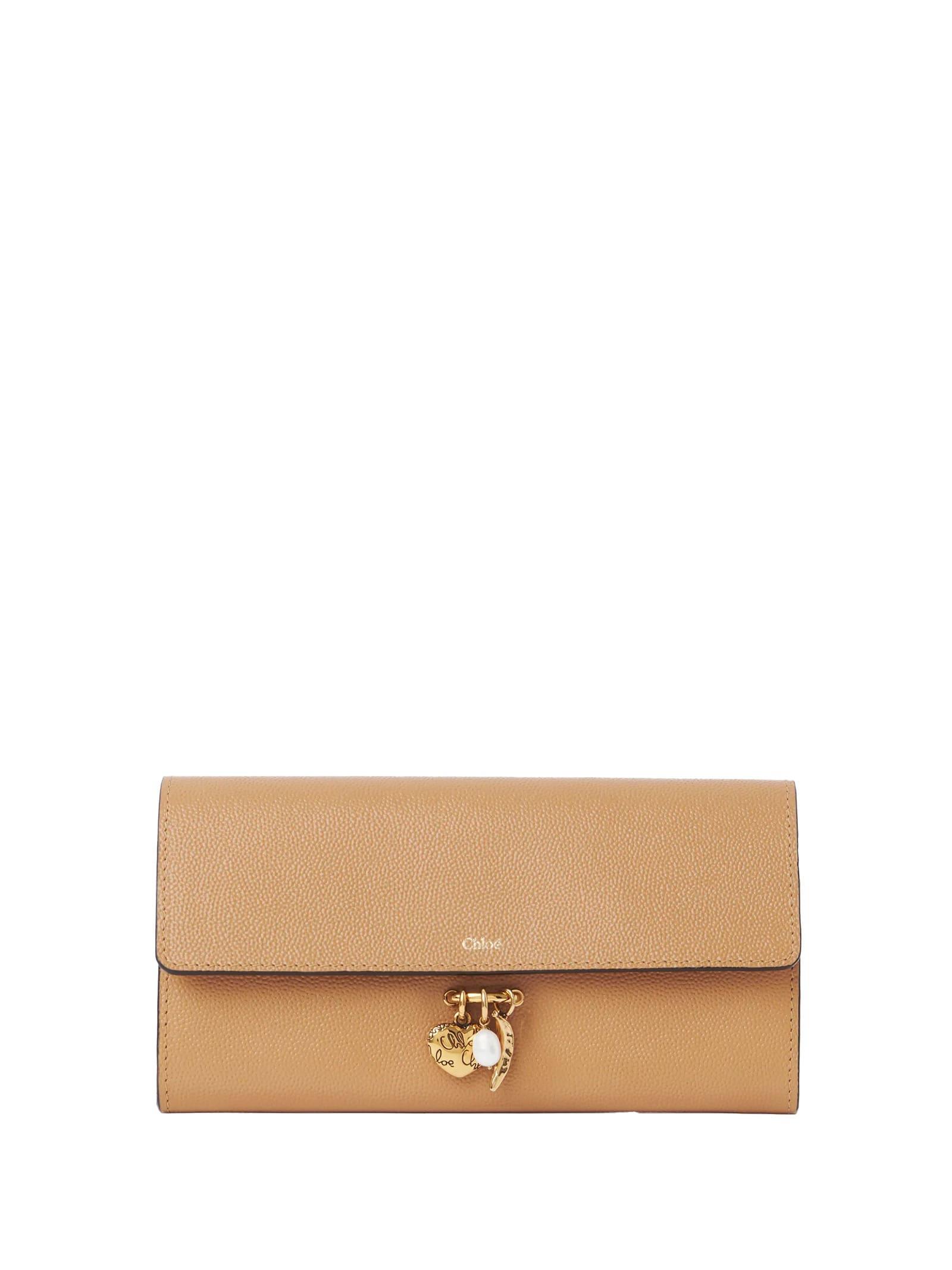chloé chloè wallets beige