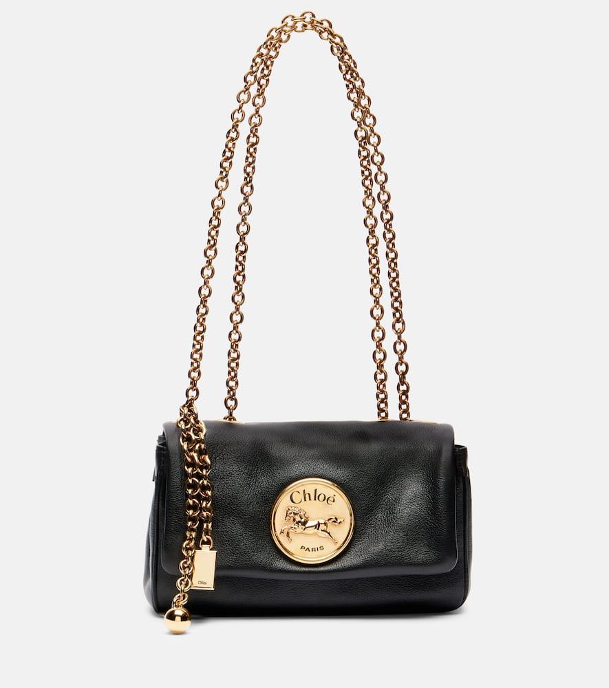 chloé chloé heritage small leather shoulder bag