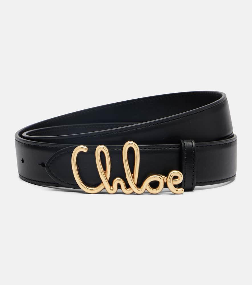 chloé chloé iconic embellished leather belt